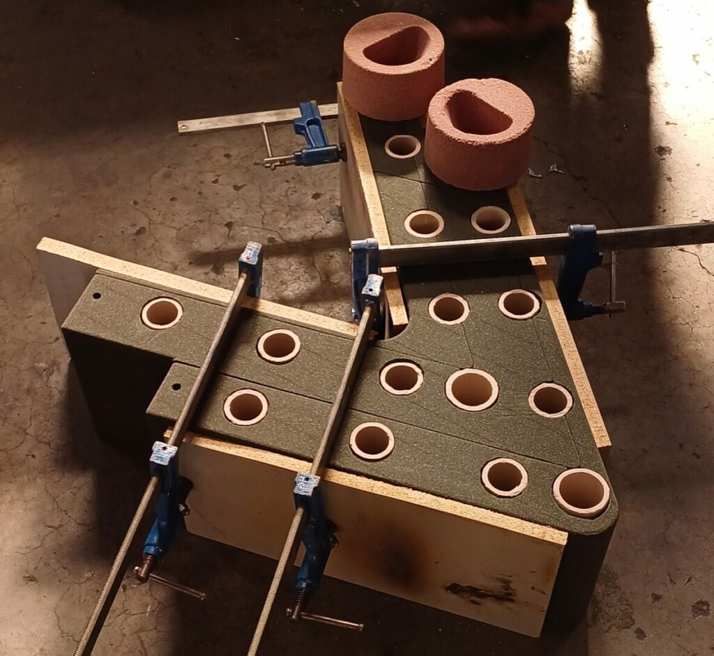 Moule imprimé en 3D assemblé